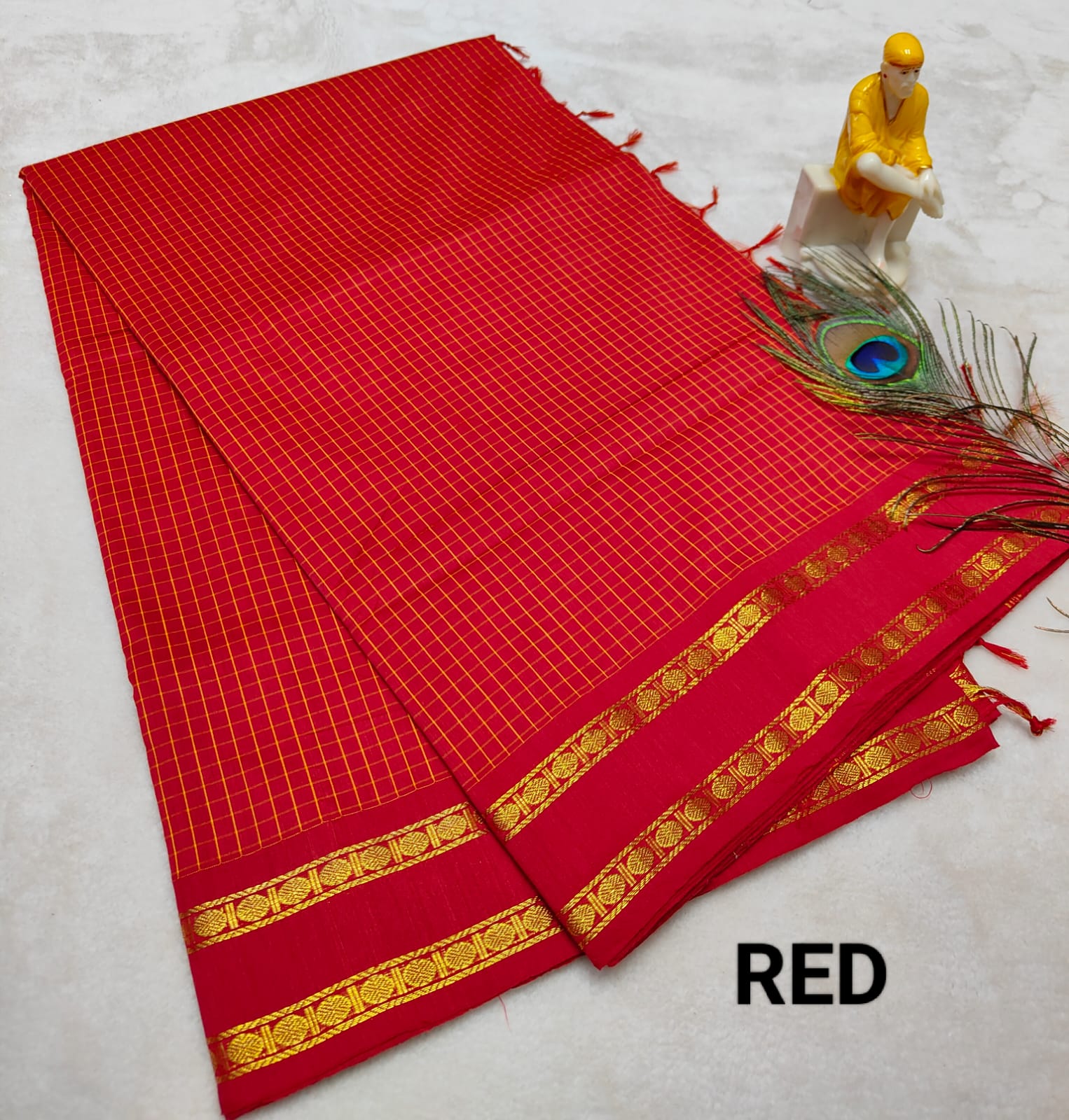 Soft Arani Saree\Red